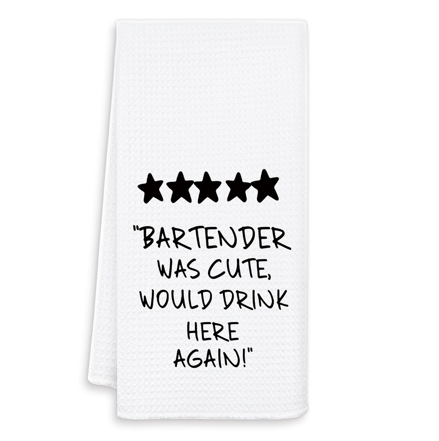 Bartender Gifts for Women Men Kitchen Towels, Bar Towel for Bartender, Gifts for Wine Lovers Dish Tea Towels for Kitchen, Wine Bar Cart Decor, 16x24 Inch