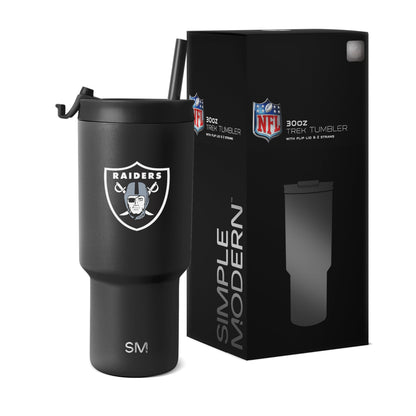 Simple Modern Officially Licensed NFL 30oz Tumbler with Flip Lid and Straws | Football Insulated Stainless Steel Cup | Gifts for Men Women | Trek Collection