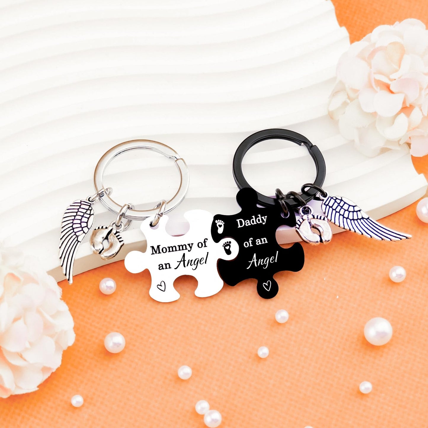 Miscarriage Gifts for Mothers Miscarriage Memorial Keychain for Infant Pregnancy Loss Stillborn Sympathy Gifts for Loss of Baby Gift for Mom Dad Parents Remembrance Keepsake for Loss of a Child