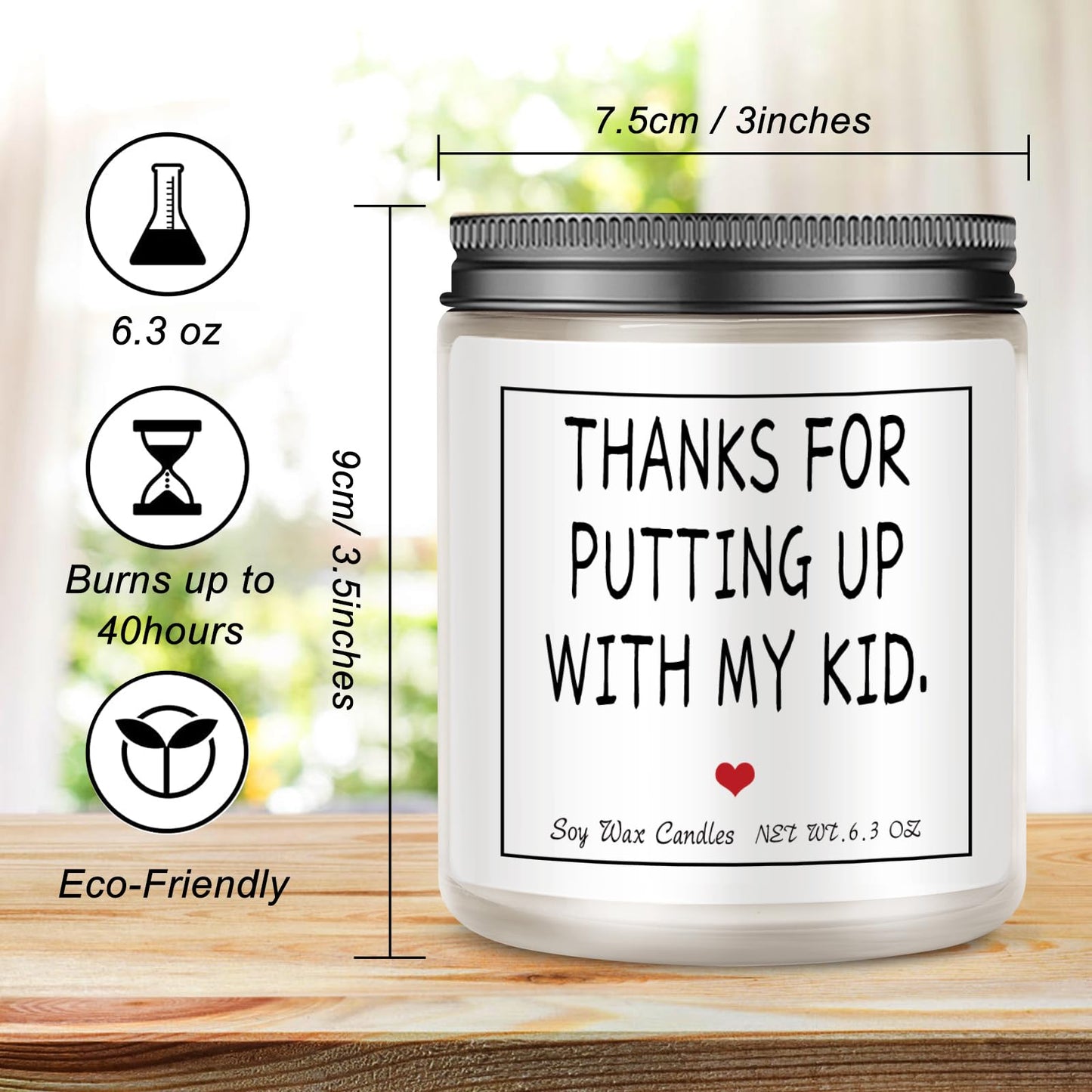 Teacher Appreciation Gifts Thank You Teacher Gifts for Women & Men Candles Present for Retired Teachers Idea for Graduation,Back to School