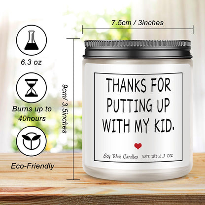 Teacher Appreciation Gifts Thank You Teacher Gifts for Women & Men Candles Present for Retired Teachers Idea for Graduation,Back to School