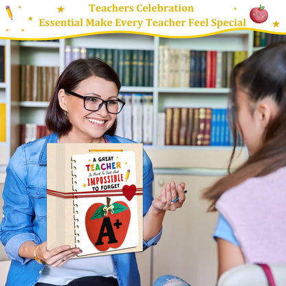 BIZIBAFF Teacher Gift Bag - 13" Large Teacher Appreciation Gift Bag with Tissue Paper and Handle Thank You Teachers Retirement Gifts Bag Graduation End of Year Gift for Teachers Appreciation