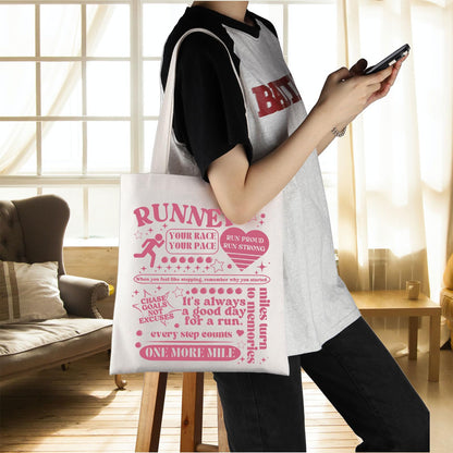 ENSIANTH Runner Gift Marathon Lover Tote Bag Cross Country Running Enthusiast-Track Team-Running Gift Love to Run Handbag