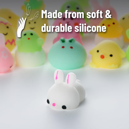 Mr. Pen- Easter Squishy Toys for Kids, 48 Pack, Washable Twistable Stretchy Squishies Bulk, Soft Stress Relief Sensory Toys for Squeezing, Easter Basket Stuffers, Party Favors & Classroom Rewards