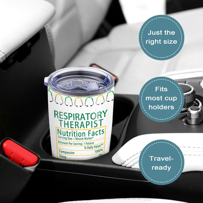 Respiratory Therapist Gifts Tumbler,RT Week Gifts,Gift for Rt On Respiratory Care Week,Travel Coffee Tumbler Mug 20oz