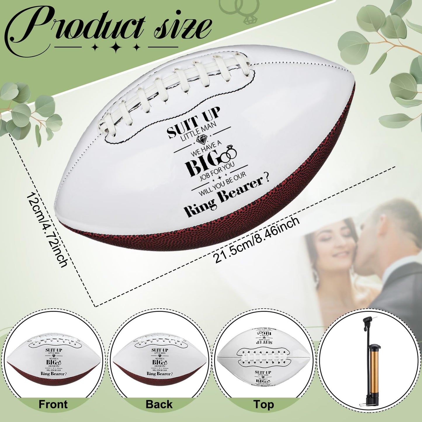 Hollowfly Wedding Proposal Gifts Football Bulk Will You Be My Groomsman Flower Girl Bridesmaid Ring Bearer Proposal Keepsakes Football Gifts