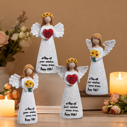 60th Birthday Gifts for Women - Elegant Resin Keepsake Sculpture for 60 Year Old Woman, Best Happy 60th Birthday Decorations & Milestone Celebration Present
