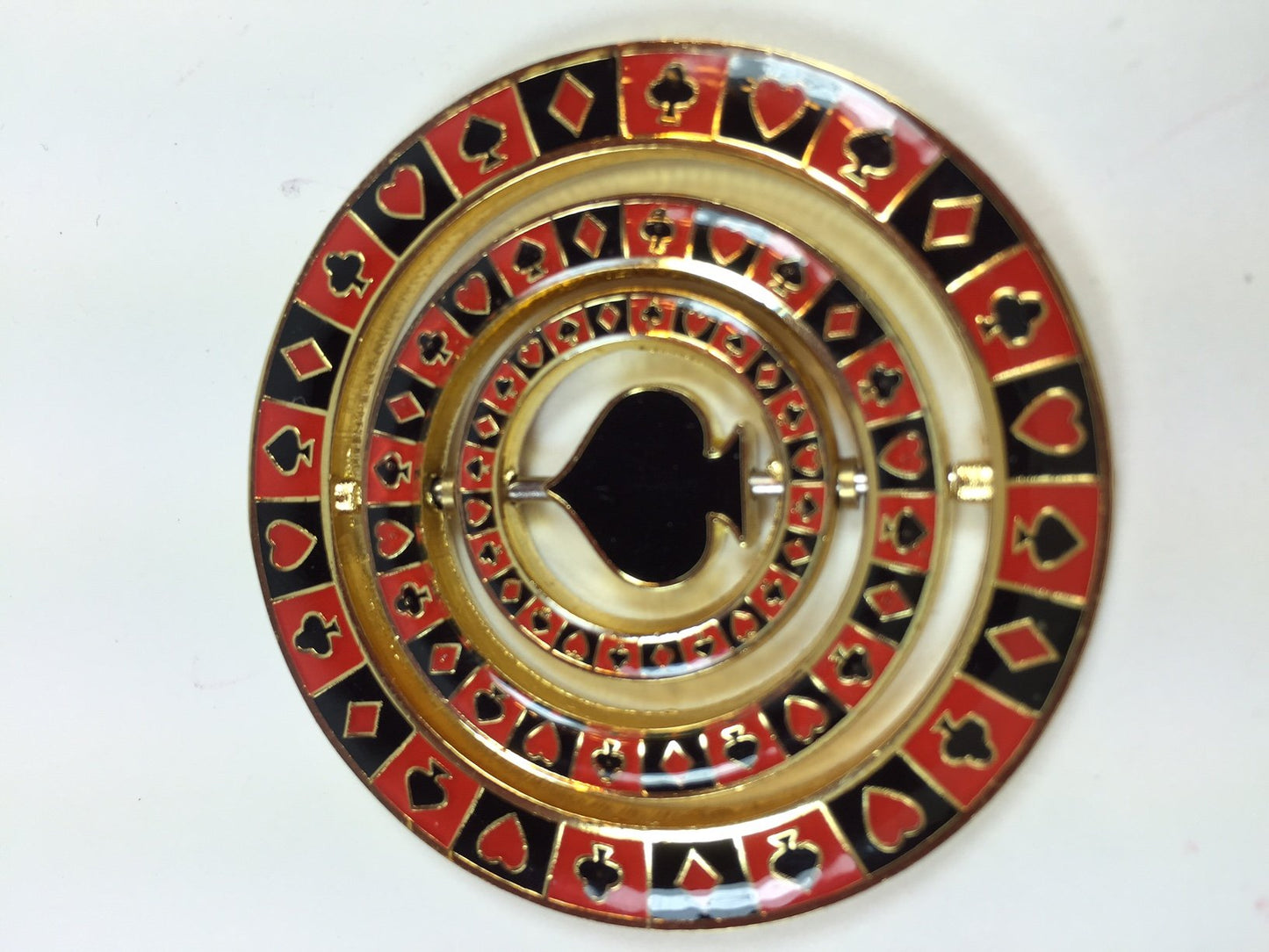 Poker Weight Triple Spinner (with Spade in Center) Commemorative