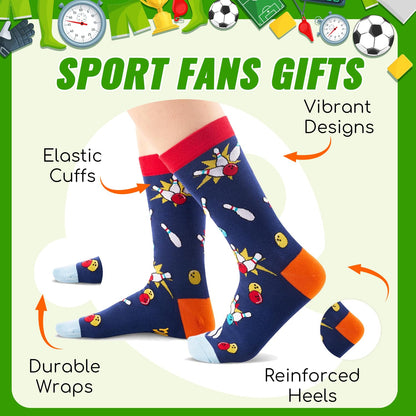 Zmart Unique Socks for Women - Gymnastics Yoga Skiing Tennis Gifts, Gifts for Gymnasts