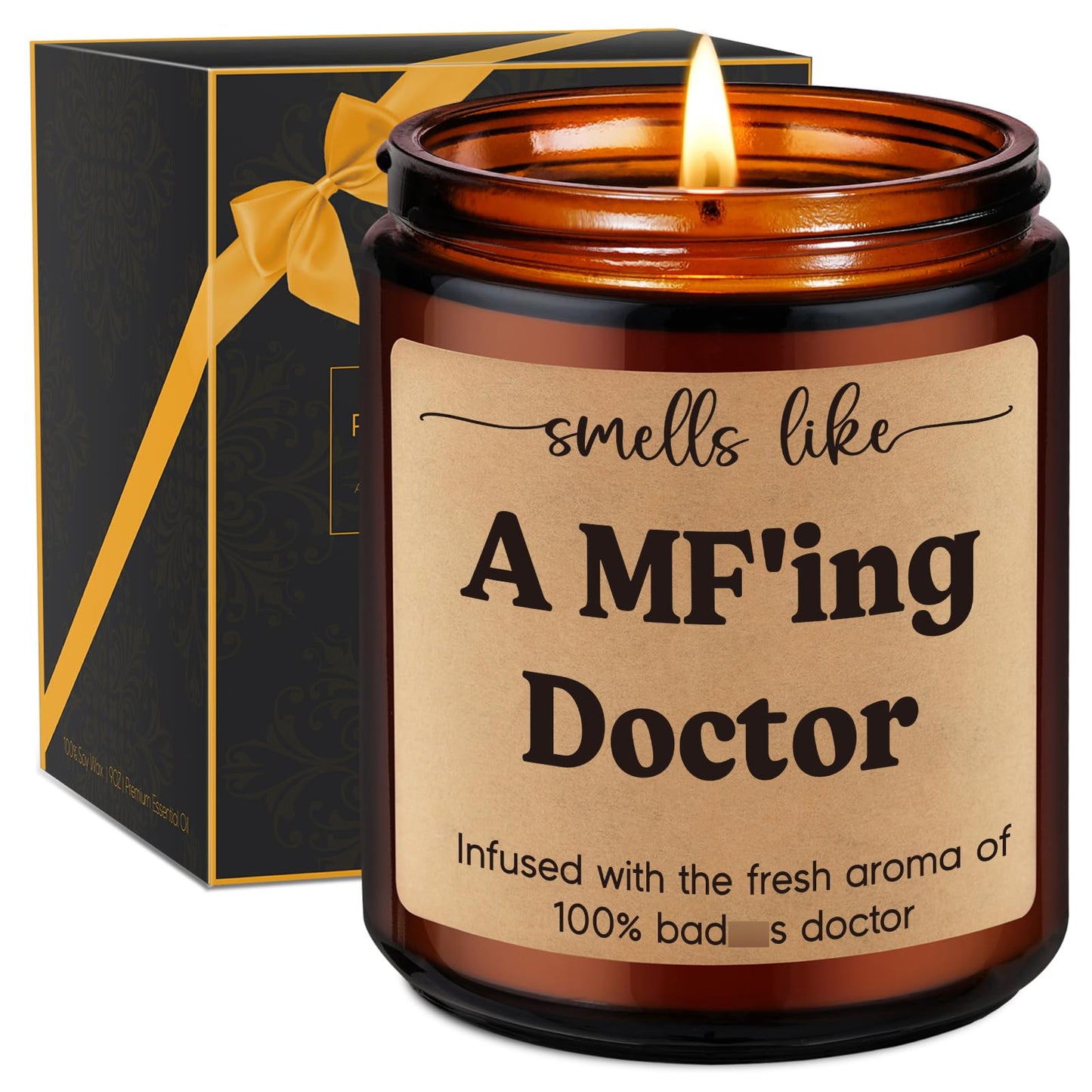 Miracu Candle, Doctor Gifts for Women Men, Funny Cool Medical Student Gifts for Doctors Female, Med School Acceptance, Appreciation Doctor's Day, Residency Graduation for Male Future Surgeon, Best Dr