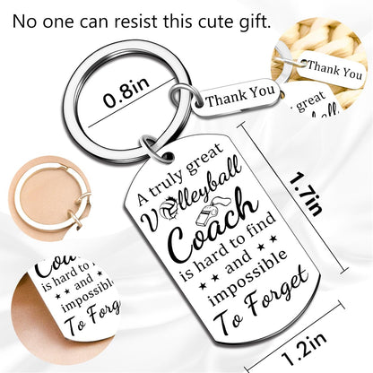 Ikacvb Volleyball Coach Keychain Thank You Gifts For Volleyball Coaches Women Men Unique Coach Appreciation Gifts Birthday Christmas Stuff