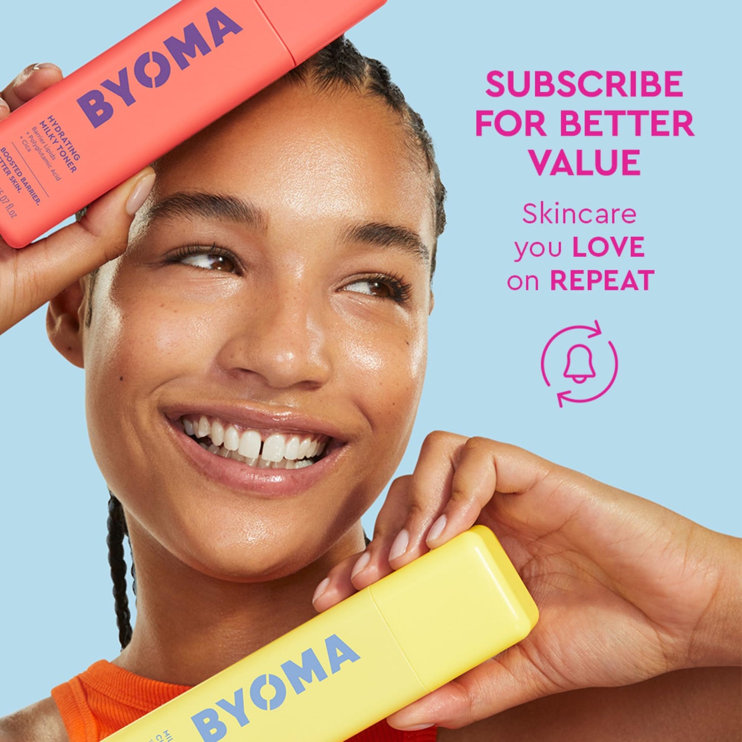BYOMA Star Power Duo (2-Piece Kit) - Skincare Gift Set with Hydrating Serum 15mL & Moisturizing Gel Cream 15mL - Skin Barrier Repair Face Serum & Moisturizer