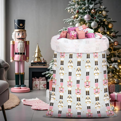 WRAPAHOLIC 56" Large Nutcracker Christmas Plastic Gift Bag - Nutcracker Jumbo Bike Bag Gift Wrap for Christmas, Winter, Holiday, Parties, Celebrating - 56" H x 36" W