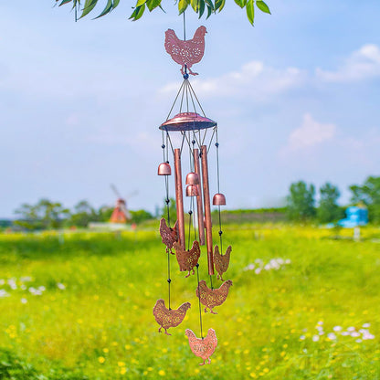 Chicken Wind Chimes for Outside,Chicken Gifts for Women/Men/Sympathy/Memorial Gifts/Birthday Festival Metal windchimes Outdoors/Indoors,Patio,Garden Decor,Home,Yard