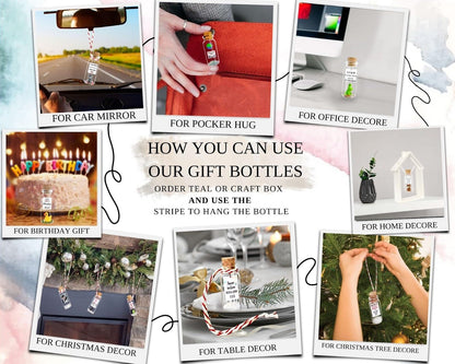 Anniversary Present for Her & Him, Romantic Gift to Boyfriend & Girlfriend, Message in Bottle I Love You Gifts Wife Husband ((01) Heart - You're Still the Best Decision I Ever Made, Gift Bottle)