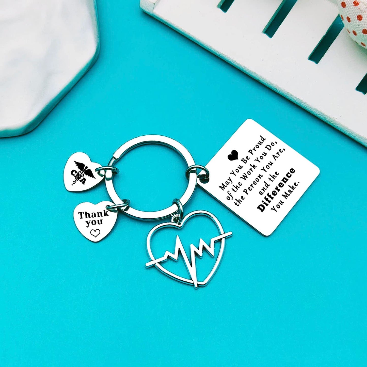 Xiahuyu CNA Thank You Gifts Certified Nursing Assistant Keychain CNA Student Graduation Gift Certified Nursing Assistant Appreciation Gifts Leaving Christmas Birthday Retirement CNAWeek Gift