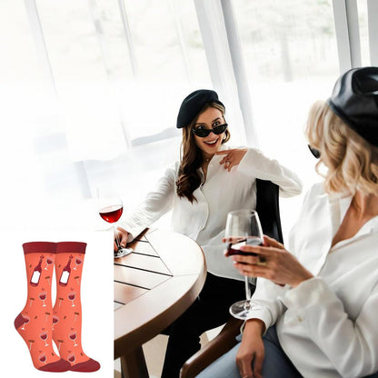 Wine Gifts for Women,5pcs Gift Set for Wine Lovers,Birthday Present for Friends Sister, Wife, Mother With Funny Socks