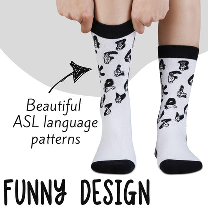 InnoBeta ASL Gifts for Women, Thoughtful Present for Deaf Friends, ASL Teachers & Interpreters, American Sign Language Design for Daily Wear
