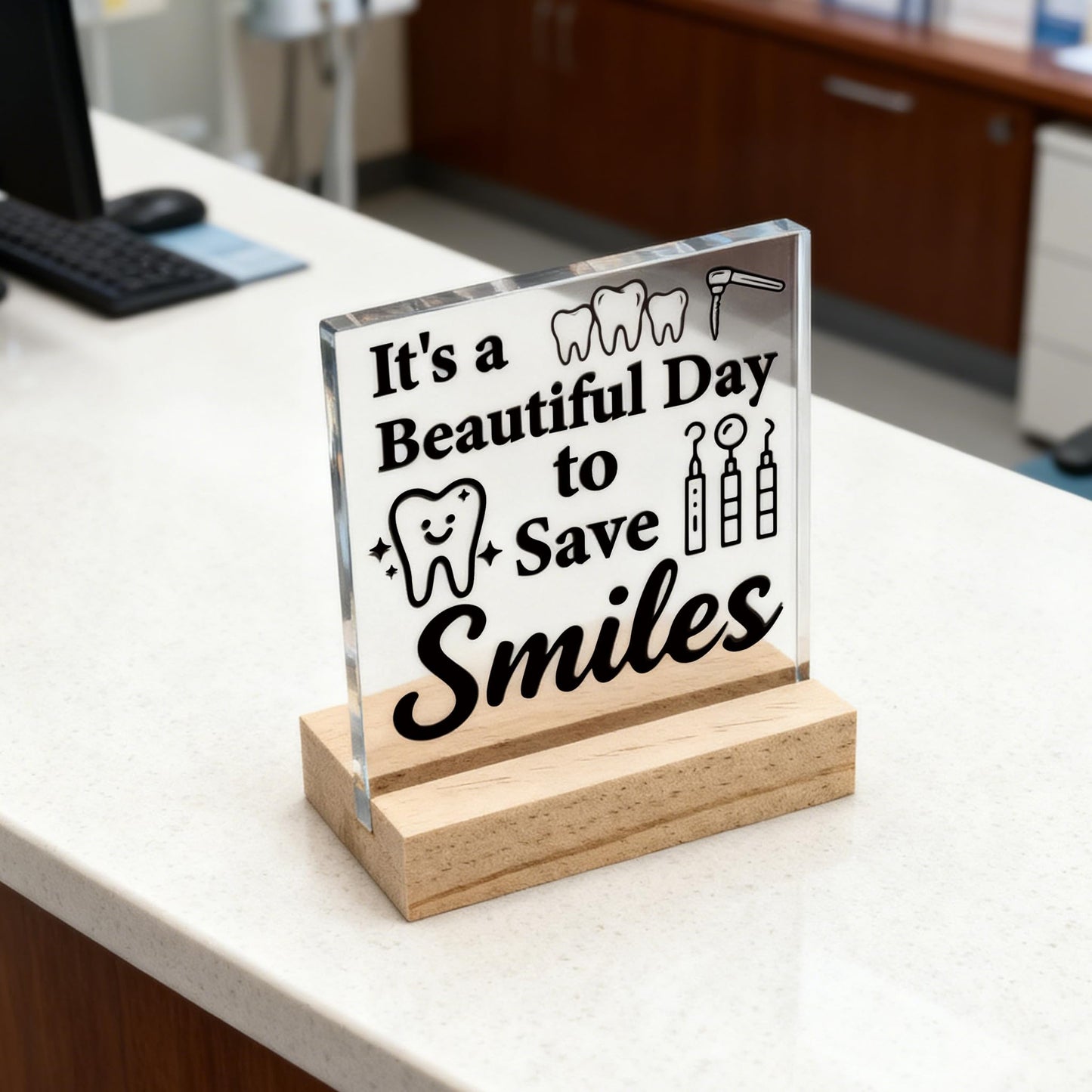 Dental Assistant Appreciation Gifts Dentist Gift for Women Men Dental Assistant Week Gifts Best Office Gift for Dentist Beautiful Day to Save Smiles