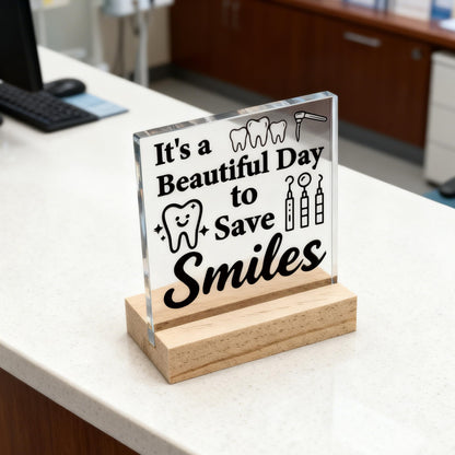 Dental Assistant Appreciation Gifts Dentist Gift for Women Men Dental Assistant Week Gifts Best Office Gift for Dentist Beautiful Day to Save Smiles