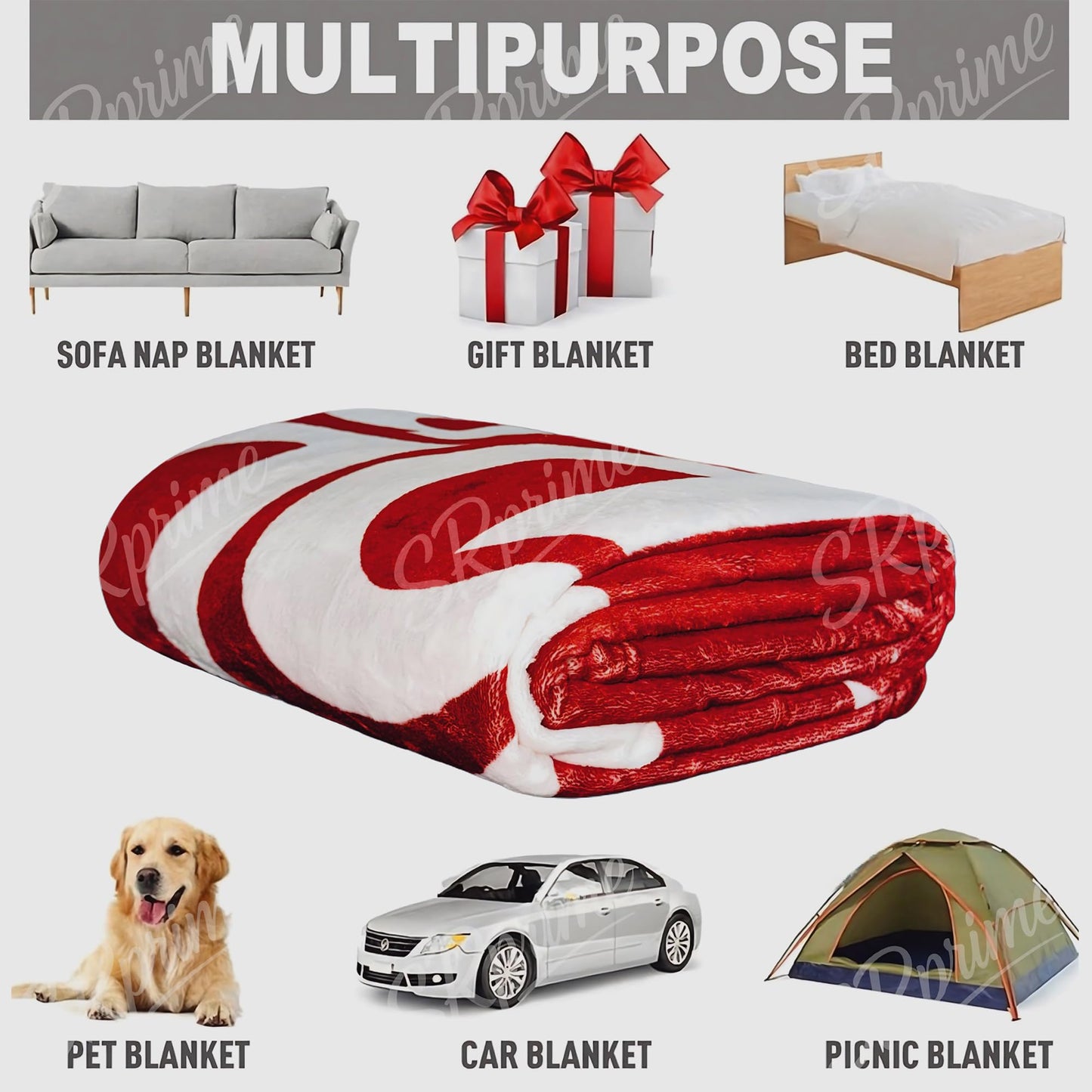 Dr Pepper Blanket (80” x 60”) XL – Ultra Soft Fleece Blanket for Room Decor Aesthetic - Red Throw Blanket for Couch, Bed & Travel | Home Decor, Funny for Soda Fans.