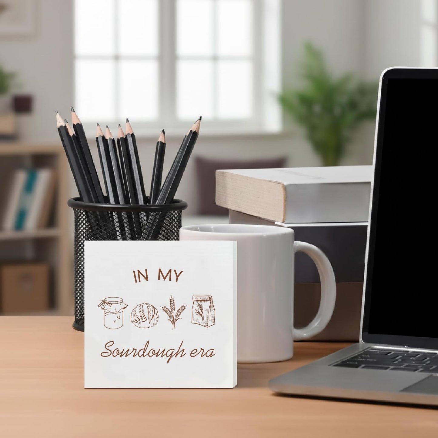 Funny Sourdough Gifts for Baking Lovers, In My Sourdough Era Kitchen Wooden Box Sign Decor, Baking Gifts for Bakers Women Men