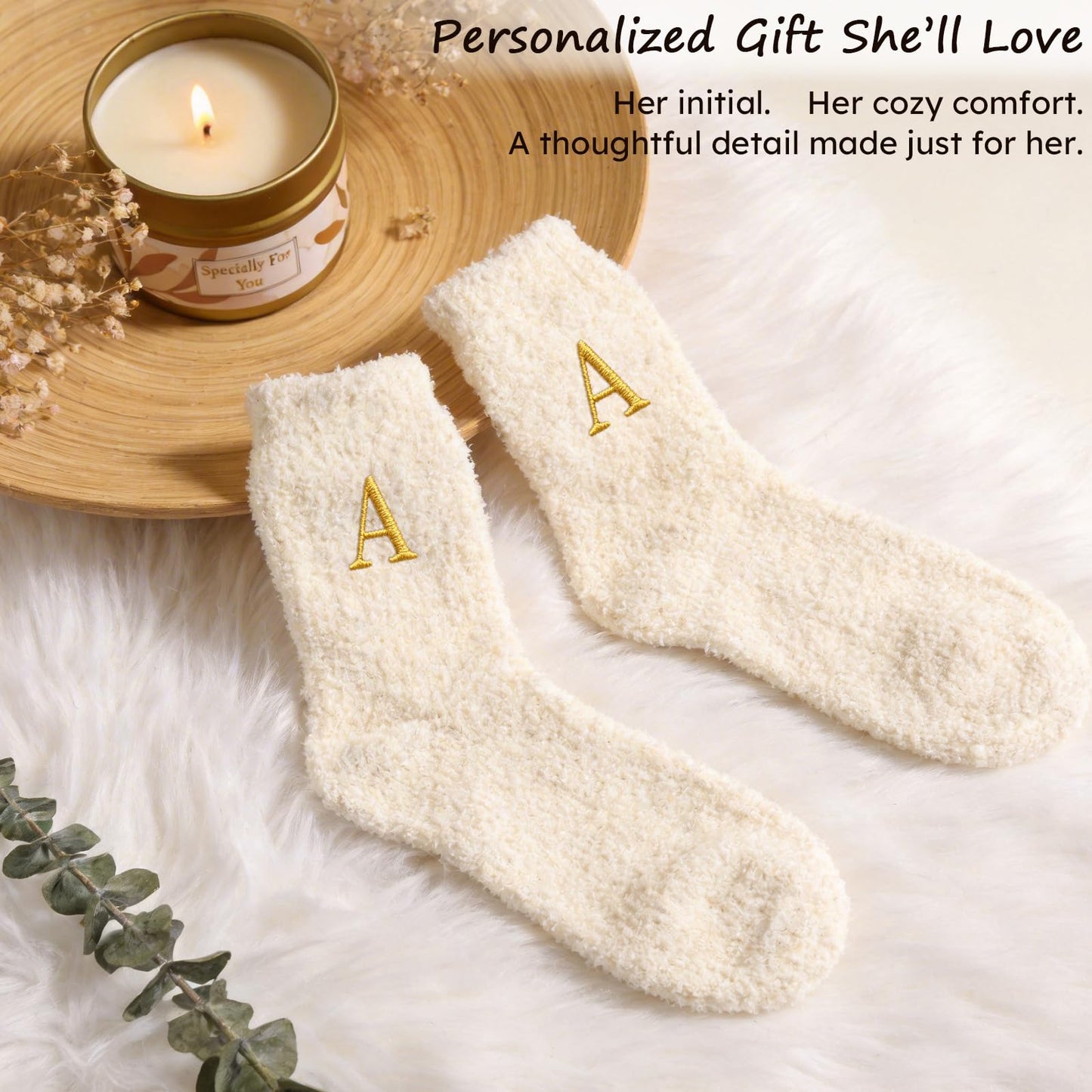 M Personalized Gifts for Women - Initial Cute Hair Clips + Glass Cups w/Lids Straws, Makeup Bag Monogrammed Gifts for Women，Unique Ideas Birthday Gift for Her, Christmas & Bridesmaid Gift