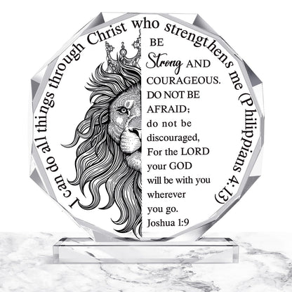 Kigley Christian Gifts for Men Inspirational Spiritual Religious Bible Verses Plaque Thank You Appreciation Gifts Signs Catholic Bible Verses for Fathers Day Office Desk Home Decor(Men)