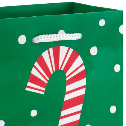 Hallmark Image Arts Assorted Holiday Gift Bag Bundle (16 Bags: 6 Small 5", 6 Medium 8", 2 Large 11", 2 XL 14") Red and Green, Santa, Stripes, Polka Dots, Snowmen, Snowflakes