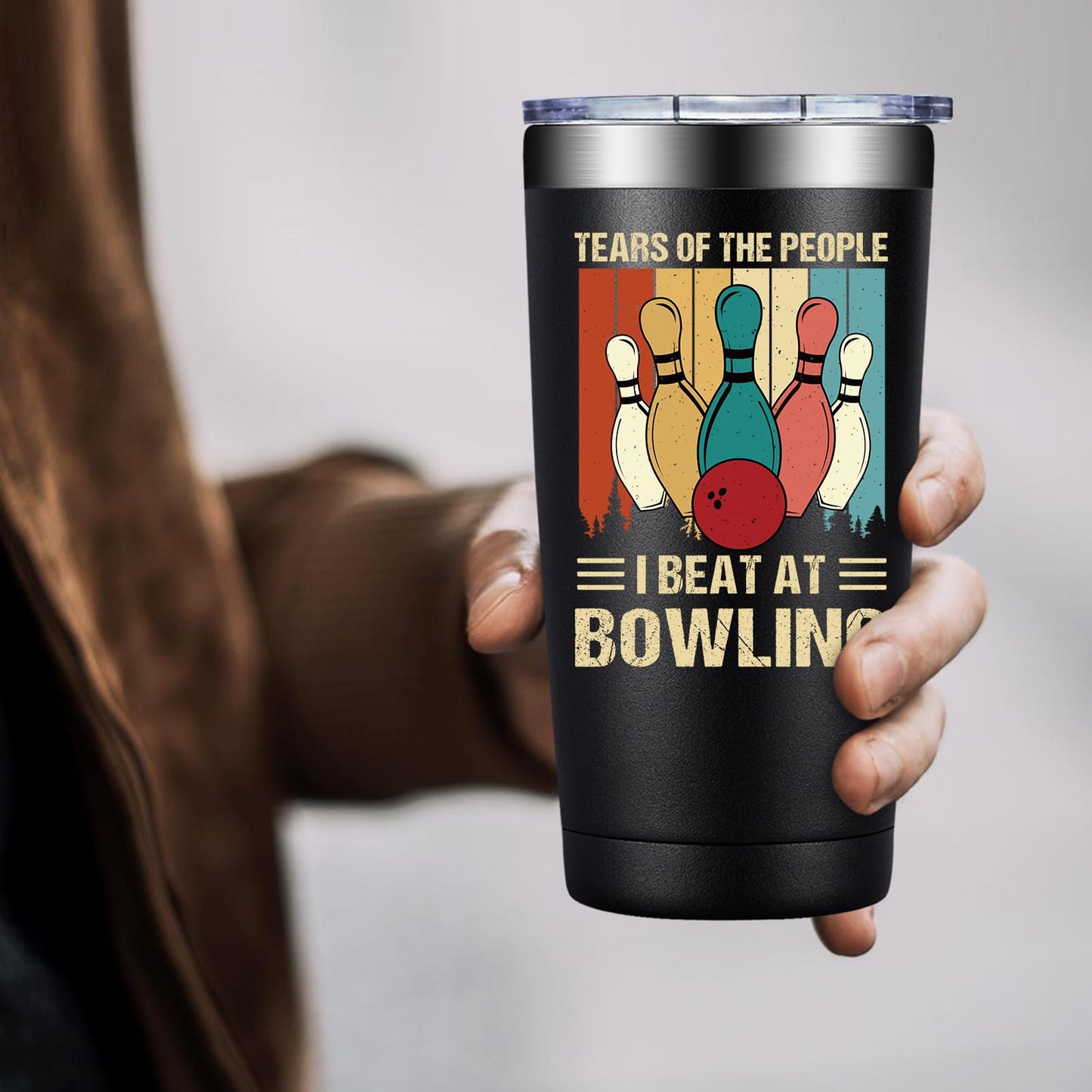 Bowling Gifts for Men, Women - Christmas Birthday Gift Ideas for Bowling Lover - Bowlings Accessories for Player Coach Dad Boyfriend - 20oz Tumbler