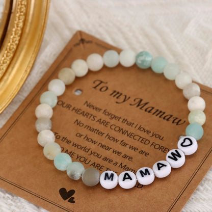 HUTIMY Gifts for Mamaw Birthday from Grandchildren Best Grandma Mothers Day Mamaw Bracelet