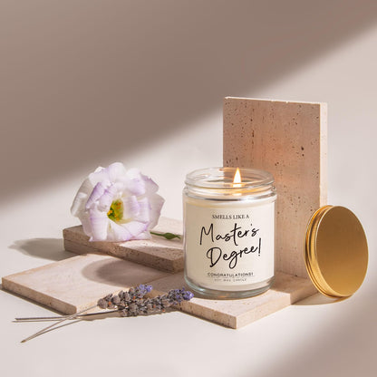 Masters Degree Graduation Gifts, Masters Graduation Candle for Her Him, Grad Gift for Women Men, Graduate Presents for Masterate Class of 2026, Lavender Scented
