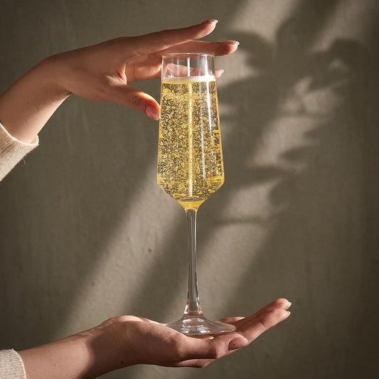 Champagne Candle - Realistic Hand-Poured Cocktail Candle, Birthday Gift for Women & Men, Party Wedding Home Bar Decor (Champagne)
