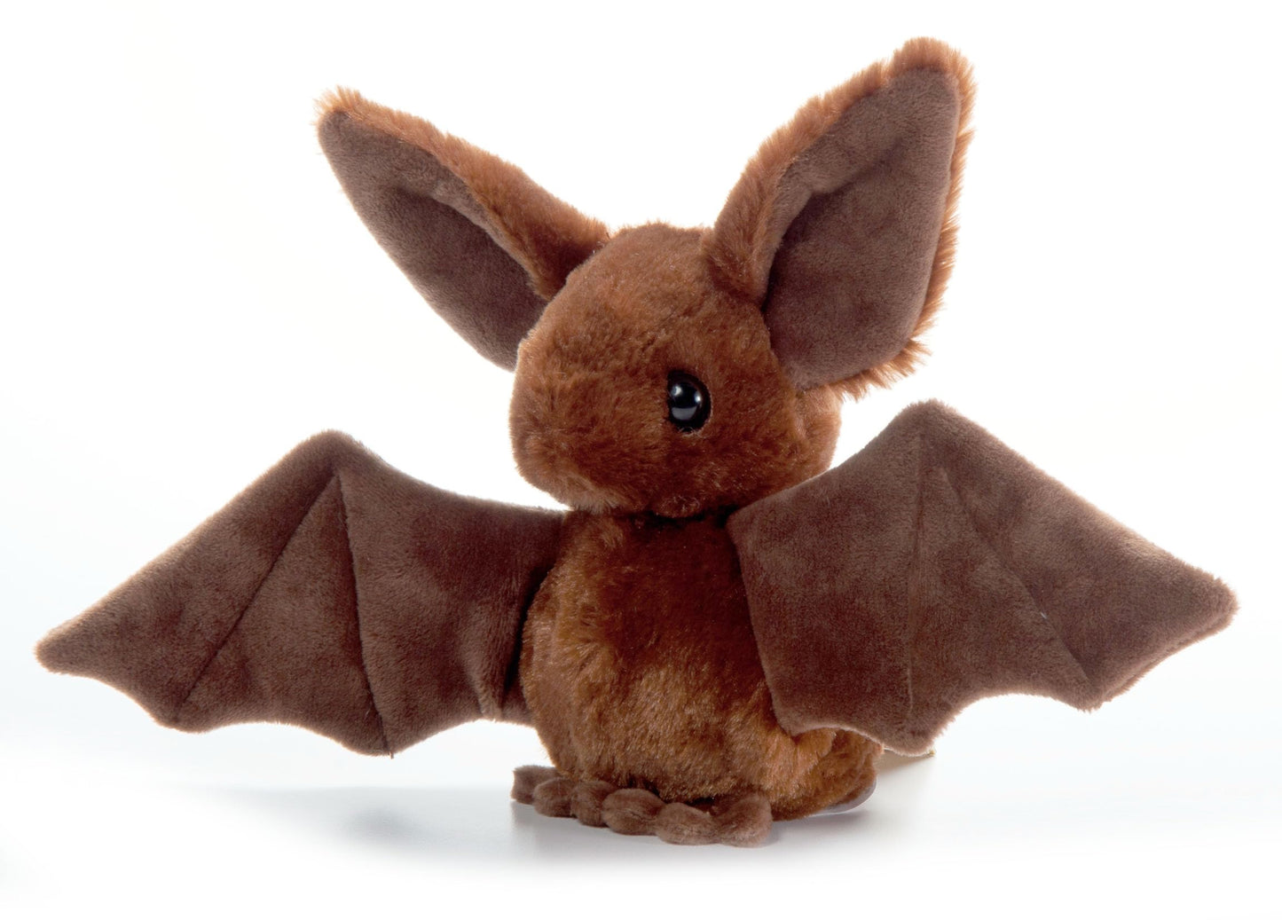 The Petting Zoo Bat Stuffed Animal Plushie, Gifts for Kids, Scoopz Wildlife Animals, Brown Bat Plush Toy 8 Inches