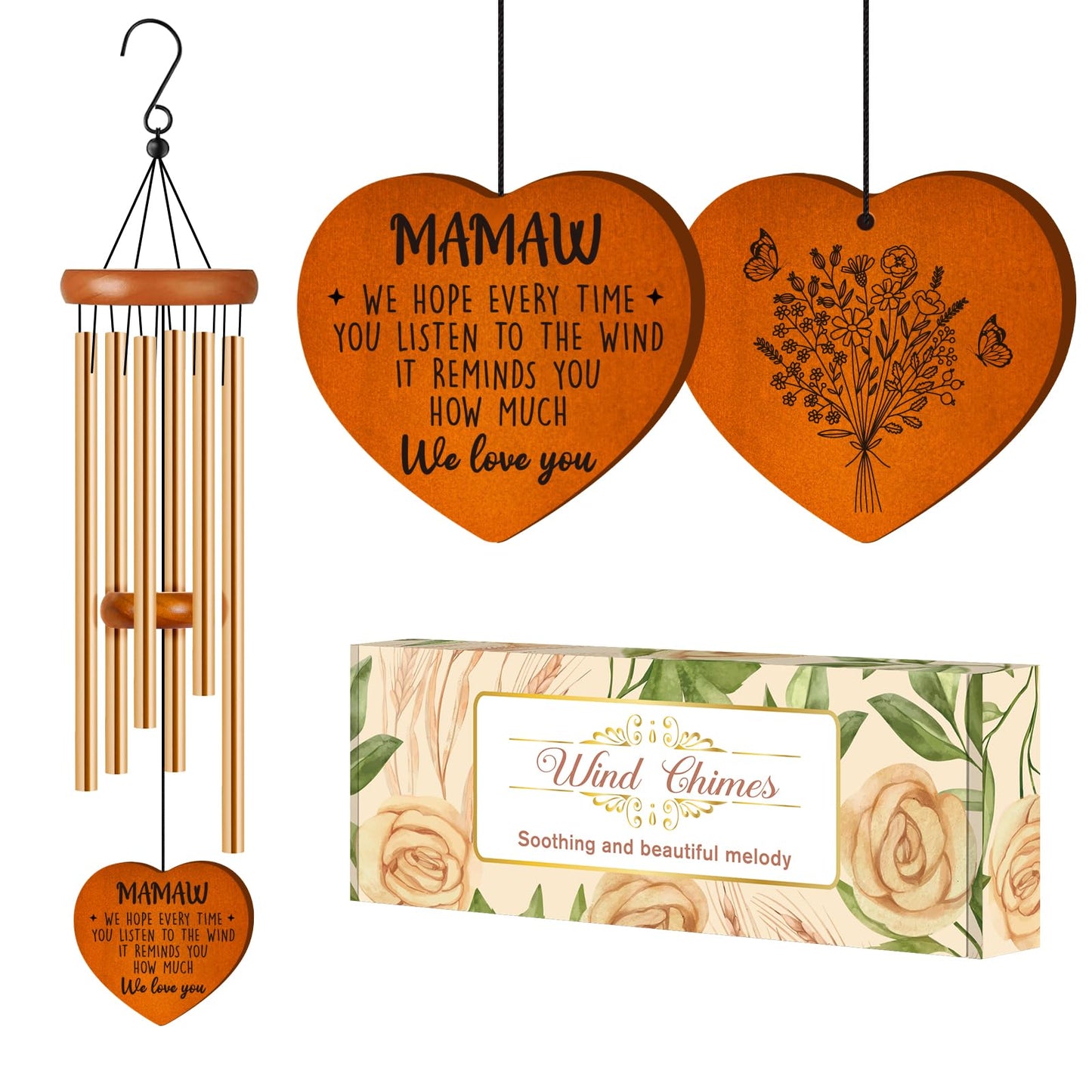 Mamaw Gifts, Birthday Gifts for Mamaw, Grandma Gift in Spanish, Grandma Wind Chimes, Mothers Day for Grandmother Granny Grammy