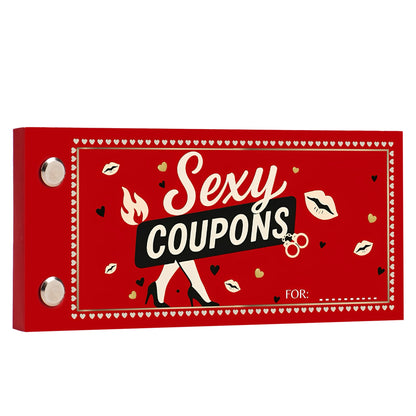 Sexy Coupon Book For Him - 31 Coupons, Spicy Gifts For Him, Boyfriend, Husband, Fiance, Naughty, Fun, Intimate Gifts For Him, Adults, Sexy Time Stocking Stuffers, Date Night Ideas For Couple