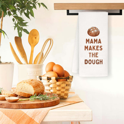 Mother s Day Gifts for Mom, Sourdough Gifts Kitchen Towels, Baking for Mom Mama Women Dish Tea Towels for Baking Sourdough Kitchen Bakery, Mama Makes the Dough Decorative Hand Towels