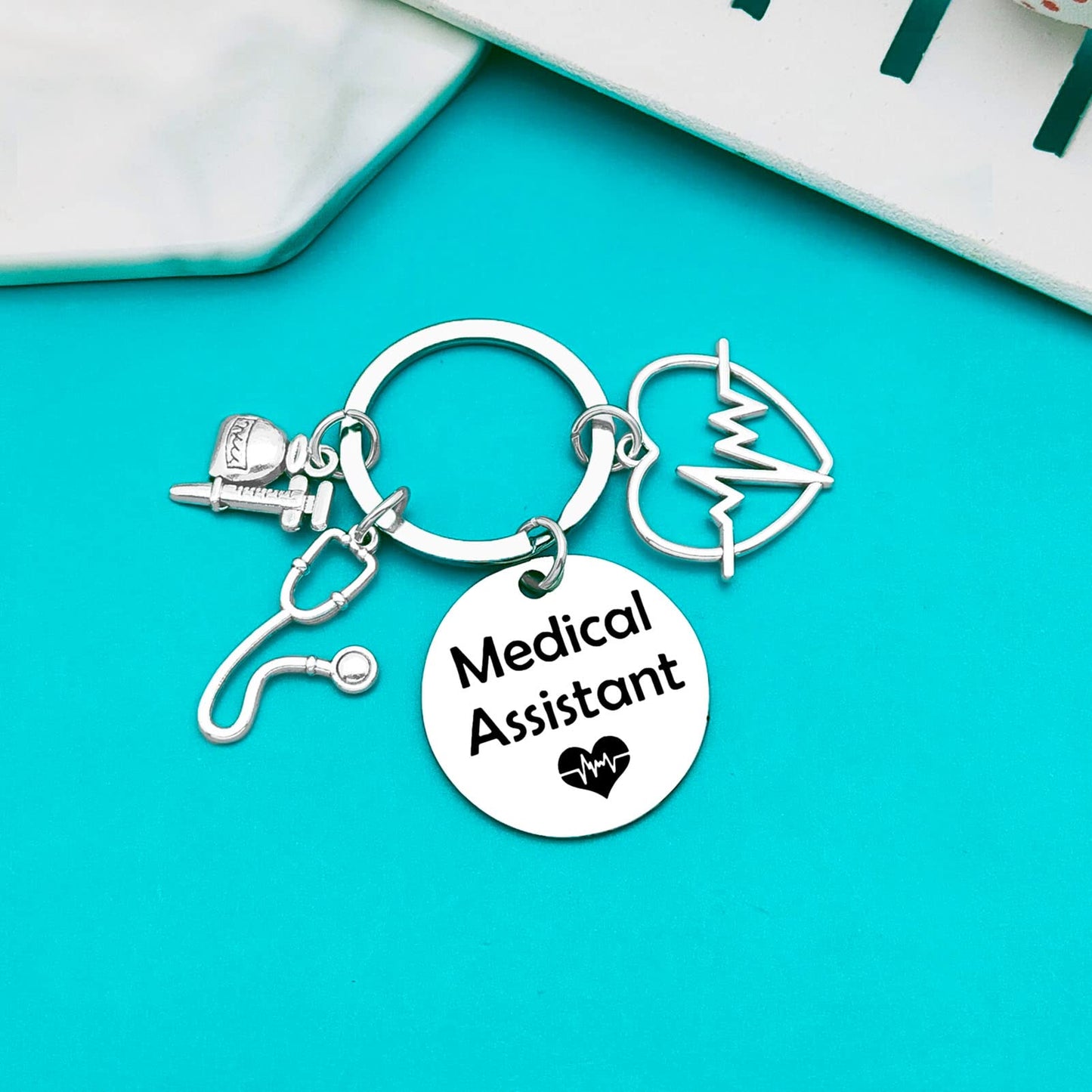 Xiahuyu Medical Assistant Gifts Medical Assistant Keychain MA Medical Assistant Graduation Gifts MA Student Gift Medical Assistant Appreciation Christmas Birthday Gift