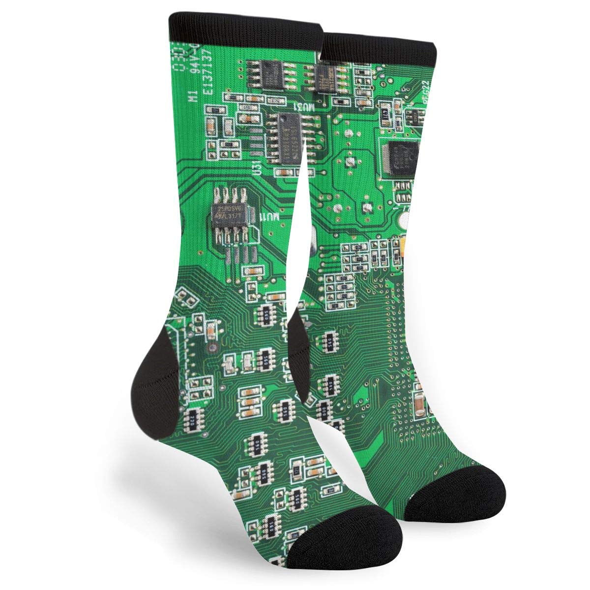 Unisex Adult Fun Cool 3D Print Colorful Athletic Sport Novelty Crew Tube Socks