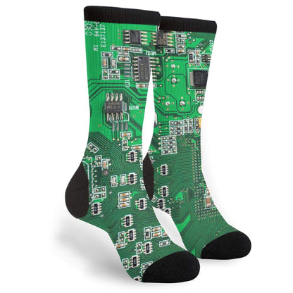 Unisex Adult Fun Cool 3D Print Colorful Athletic Sport Novelty Crew Tube Socks