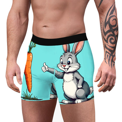 Aueyan Mens Teens Boy Underwear Funny Boxers Unique Boxer Briefs Short Leg