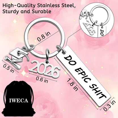 2026 Graduation Gifts Keychain for Women Him 2026 Senior Keychain for Her Men Student Graduate Grad Idea Son Daughter Teen College High School Jewelry Present Boy Girl Grads softball senior