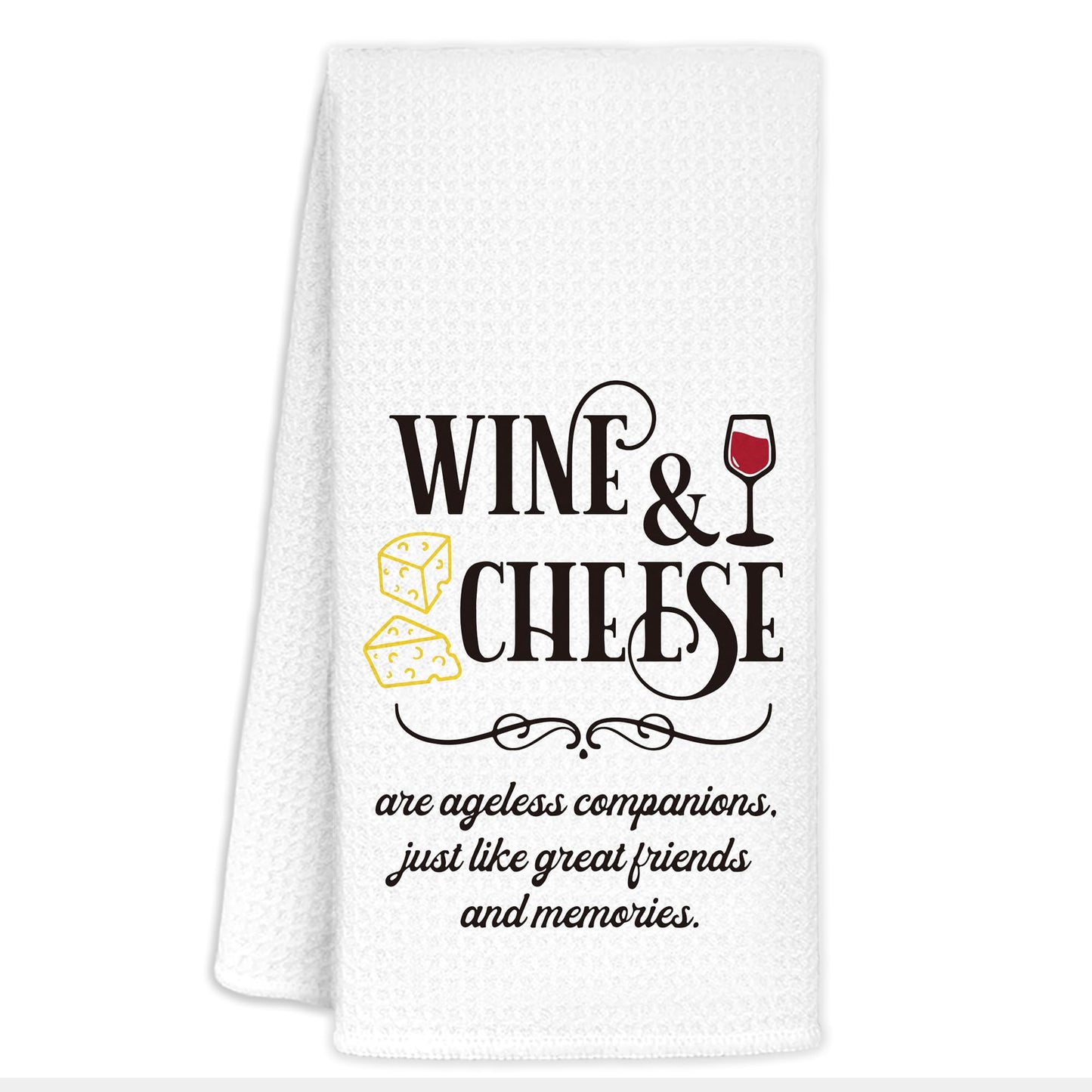 Wine Kitchen Towels, Wine Gifts for Lovers Women, Bar Towels for Home Bar Kitchen, 16x24 Inch