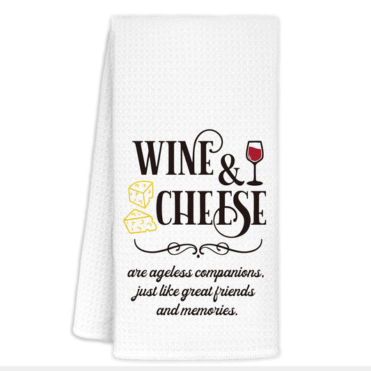 Wine Kitchen Towels, Wine Gifts for Lovers Women, Bar Towels for Home Bar Kitchen, 16x24 Inch