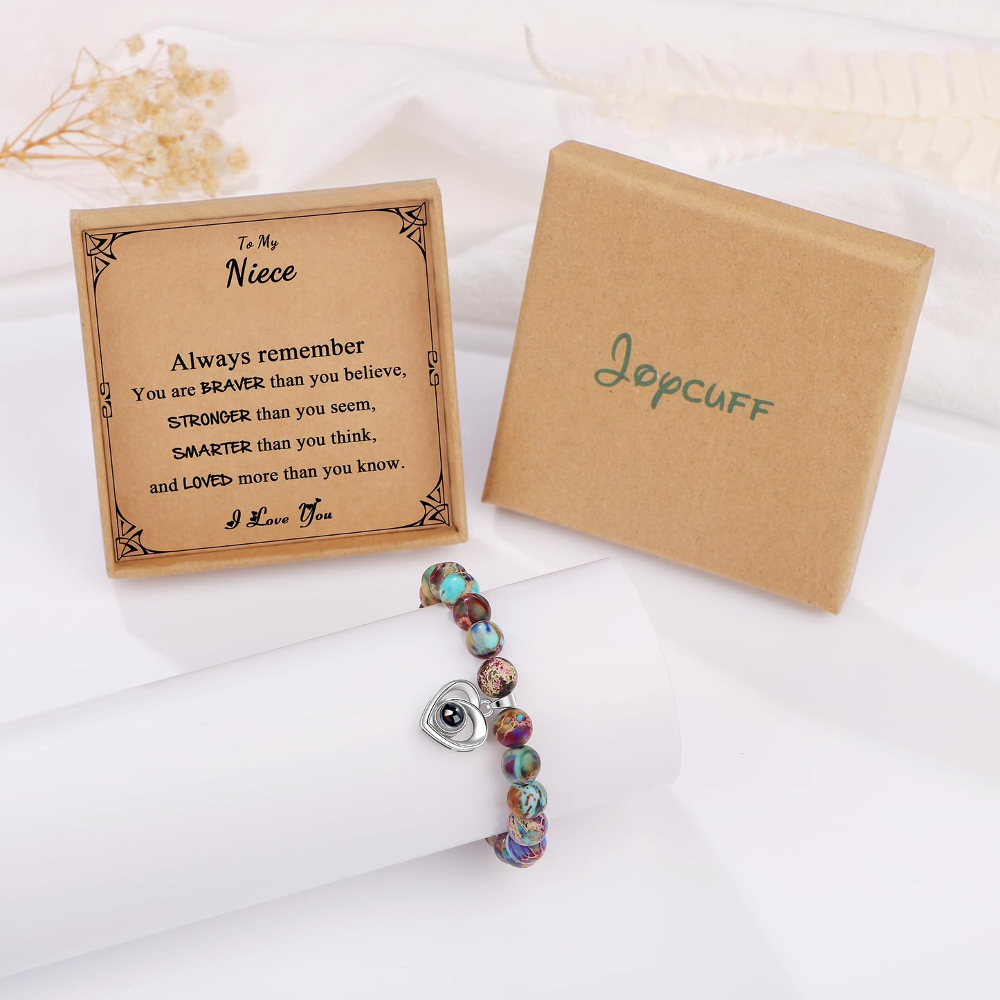 JoycuFF Gifts for Women 𝟭𝟬𝟬 𝗟𝗮𝗻𝗴𝘂𝗮𝗴𝗲𝘀 𝗜 𝗟𝗼𝘃𝗲 𝗬𝗼𝘂 𝗕𝗿𝗮𝗰𝗲𝗹𝗲𝘁 Anniversary Mothers Day Christmas Birthday Gifts for Daughter Granddaughter Sister Niece Girlfriend Wife Women