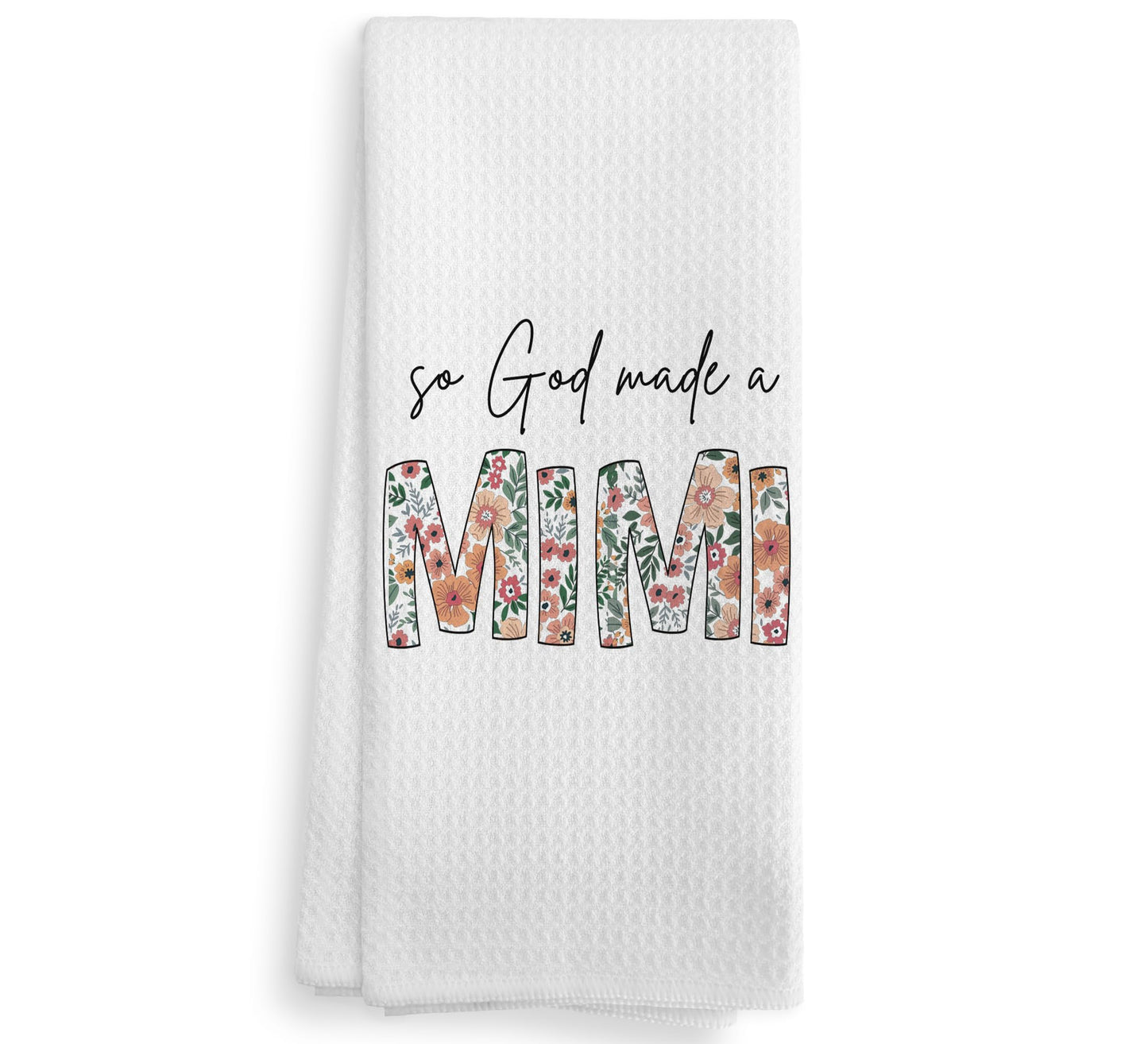 Mimi Kitchen Towels Dishcloths, Mimi Gifts for Grandma from Grandkids, Grandma Gifts, Make a Mimis Drying Cloth Hand Towels Tea Towels for Bathroom Kitchen, 16×24 Inches