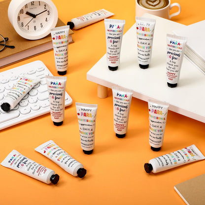 Loopeer 24 Pcs Teacher Appreciation Paraprofessional Day Gifts Bulk Double-sided Hand Cream Travel Size Paraprofessional Gift for Coworker Administrative Assistant Volunteer