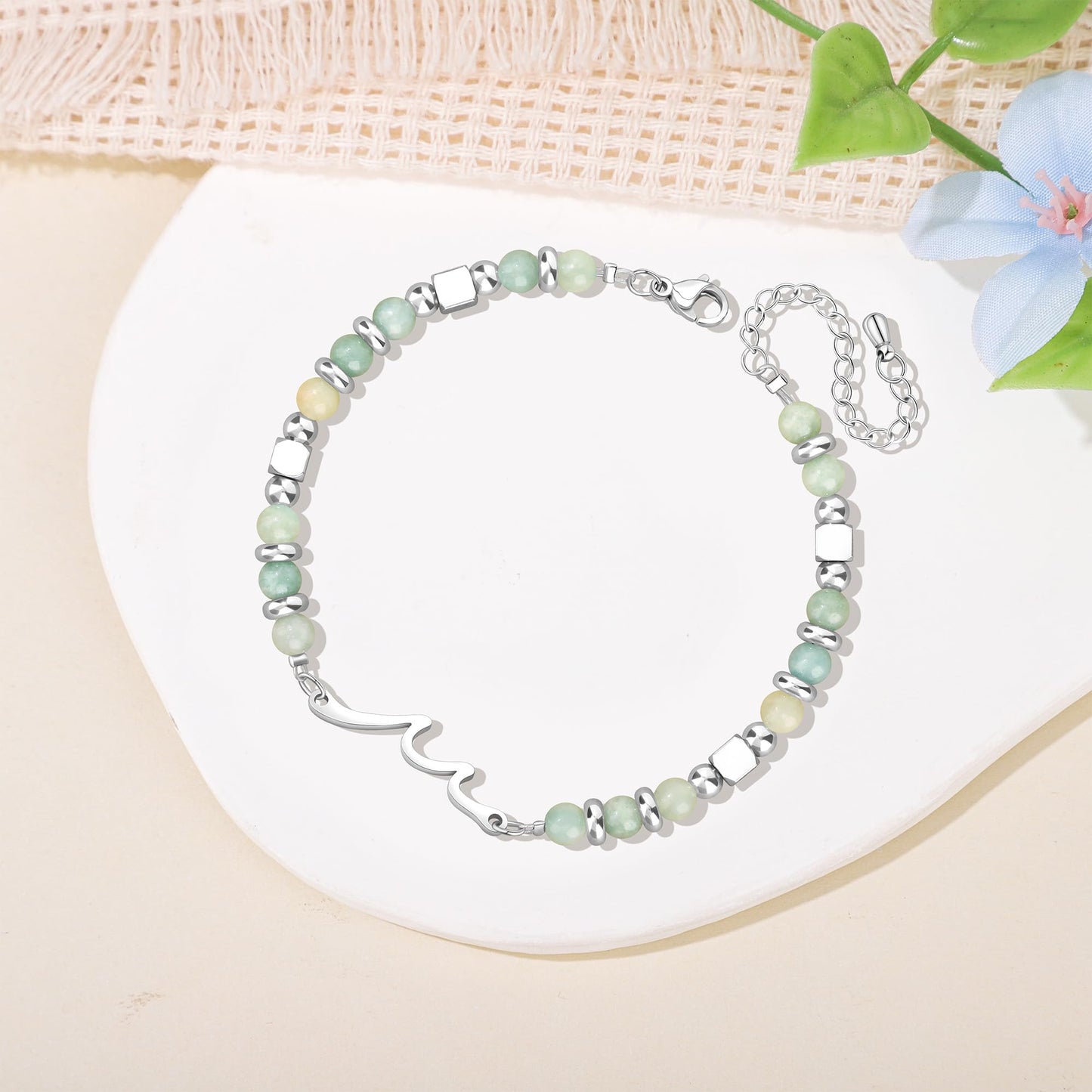 JoycuFF 𝗚𝗶𝗳𝘁𝘀 𝗳𝗼𝗿 𝗪𝗼𝗺𝗲𝗻 𝗪𝗮𝘃𝗲 𝗕𝗿𝗮𝗰𝗲𝗹𝗲𝘁 Birthday Graduation Christmas Valentines Mothers Day Meaningful Gifts Unique Wave Bracelets for Women