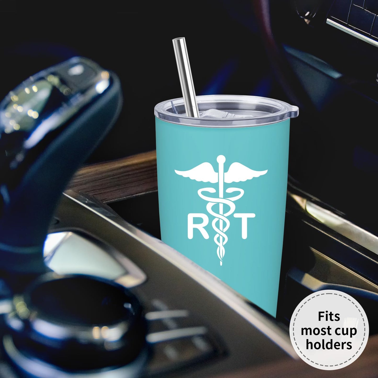 Respiratory Therapist Gifts - Appreciation Gifts for Respiratory Therapist - RT Gift for Women - Respiratory Care Week Gift, 20 oz Stainless Steel Tumbler With Lid & Straw