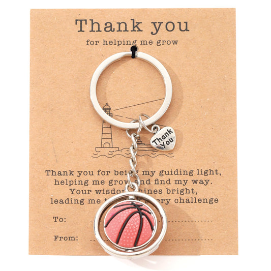 Teacher Appreciation Keychain Gifts Graduation Back To School Gifts from Student Thank You for Helping Me Grow Keychain